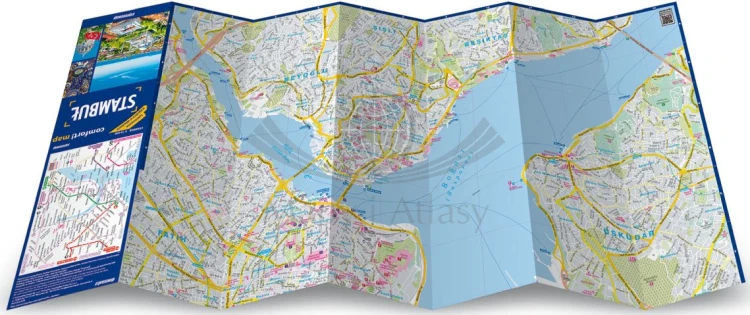 Stambuł. Przewodnik light + laminowana mapa. ExpressMap. Rozłożona mapa