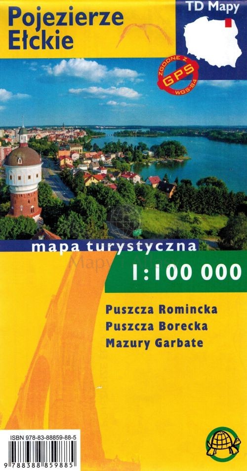 Pojezierze Ełckie. Mapa turystyczna. TD Mapy
