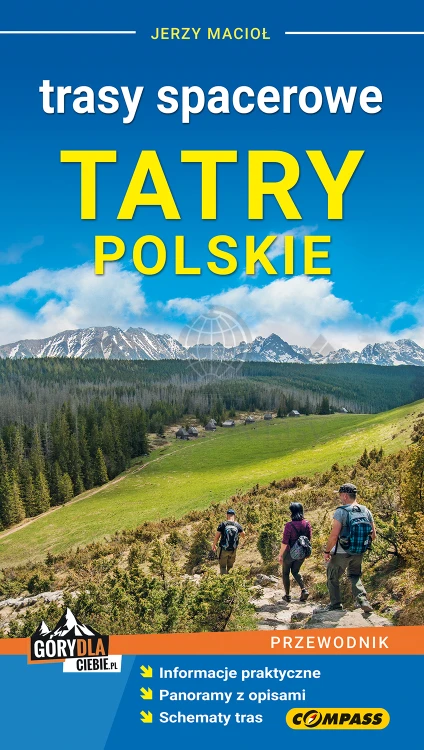 Tatry Polskie. Trasy spacerowe. Przewodnik wydawnictwa Compass. Okładka