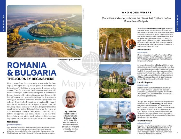 Rumunia i Bułgaria / Romania & Bulgaria. Przewodnik wydawnictwa Lonely Planet. Przykładowe strony 1