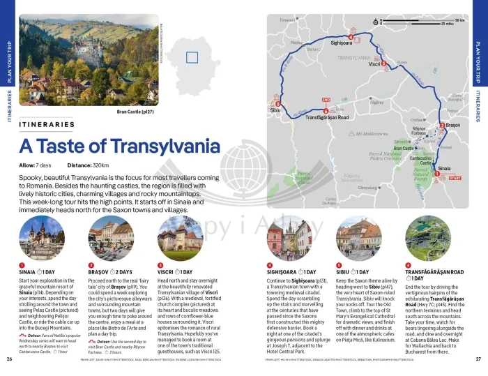 Rumunia i Bułgaria / Romania & Bulgaria. Przewodnik wydawnictwa Lonely Planet. Przykładowe strony 4