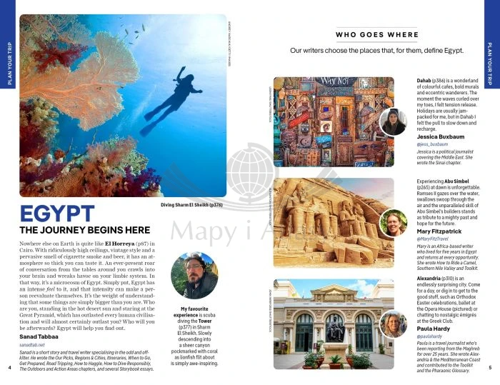 Egipt. przewodnik wydawnictwa Lonely Planet. Przykładowe strony 1