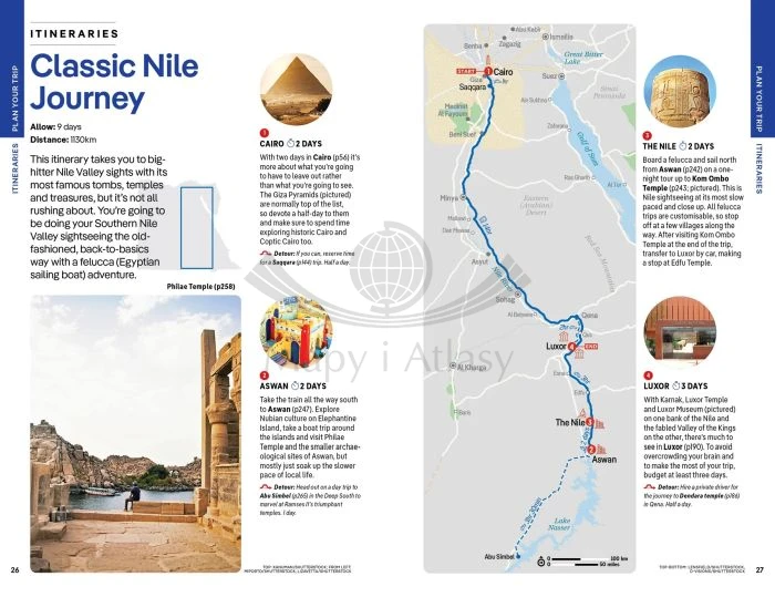 Egipt. przewodnik wydawnictwa Lonely Planet. Przykładowe strony 4