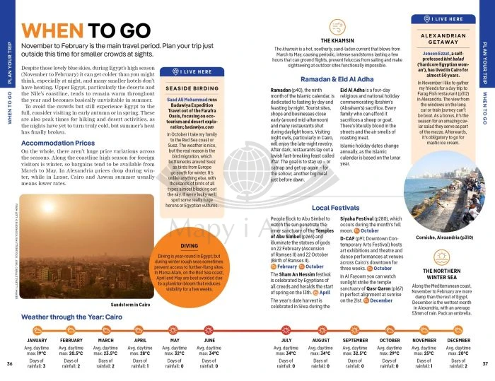 Egipt. przewodnik wydawnictwa Lonely Planet. Przykładowe strony 5