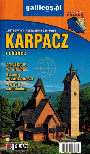 Karpacz i okolice. Ilustrowany przewodnik z mapami. Galileos. Okładka