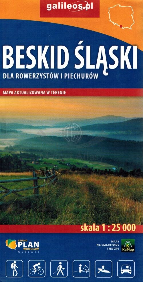 Beskid Śląski 1:25 000. Mapa turystyczna. Wyd. 2026. Galileos