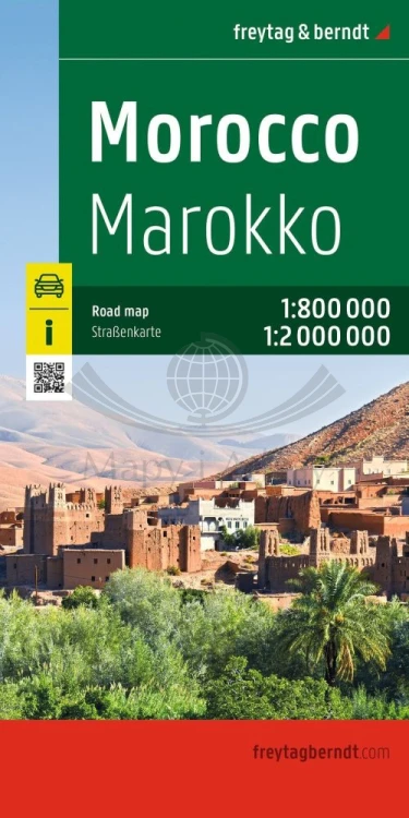 Maroko 1:800 000. Mapa samochodowo-turystyczna wydawnictwa Freytag &amp; Berndt. Okładka