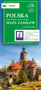 Polska 1:1 000 000. Wodoodporna mapa turystyczna zamków Polski wydawnictwa NEO-PILOT. Okładka