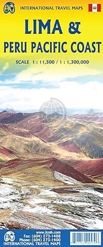 Lima i Peru - wybrzeże Pacyfiku 1:11 500 / 1:1 300 000. Plan miasta / Mapa samochodowo-turystyczna. ITMB