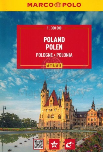 Polska 1:300 000. Atlas samochodowy wydawnictwa Marco Polo. Okładka