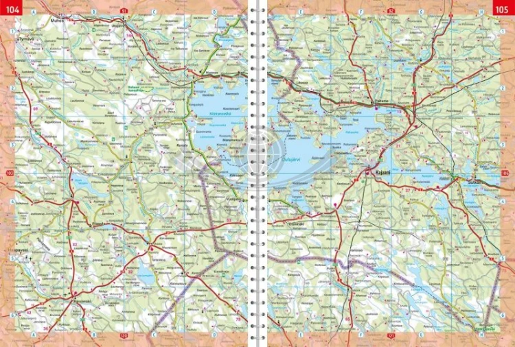 Skandynawia. Atlas samochodowo-turystyczny wydawnictwa Freytag Berndt. Przykładowe strony 2