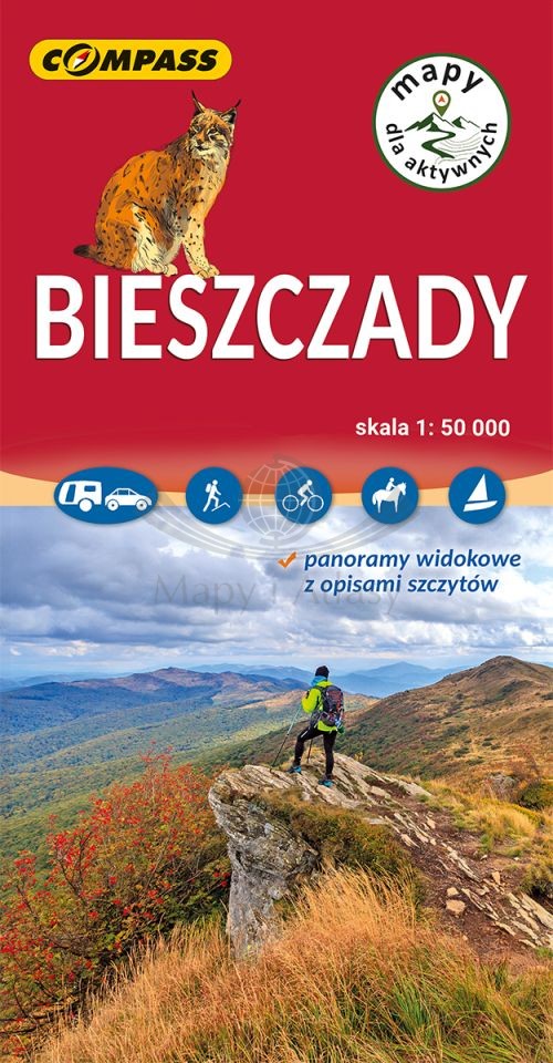 Bieszczady 1:50 000. Mapa turystyczna. Wyd. 2026. Compass