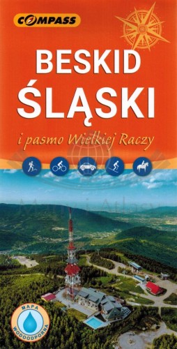 Beskid Śląski i pasmo Wielkiej Raczy 1:50 000. Laminowana mapa turystyczna wydawnictwa Compass. Okładka