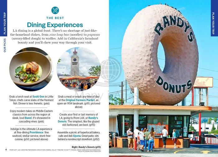 Los Angeles. Przewodnik wydawnictwa Lonely Planet. Przykładowe strony 1