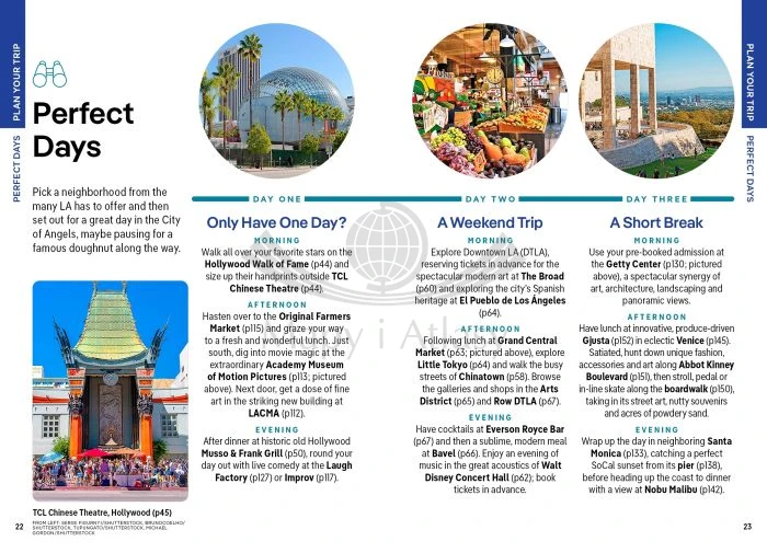 Los Angeles. Przewodnik wydawnictwa Lonely Planet. Przykładowe strony 3