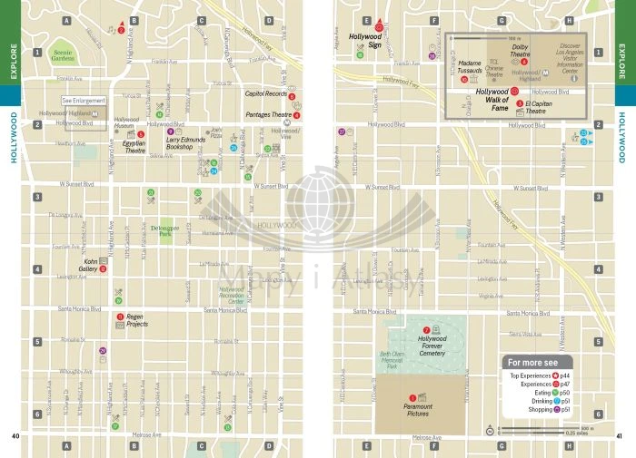 Los Angeles. Przewodnik wydawnictwa Lonely Planet. Przykładowe strony 7