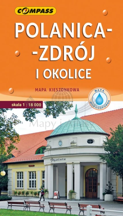 Polanica-Zdrój 1:18 000. Laminowana mapa kieszonkowa / Plan miasta wydawnictwa Compass. Okładka