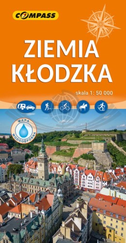 Ziemia Kłodzka 1:50 000. Laminowana mapa turystyczna wydawnictwa Compass. Okładka
