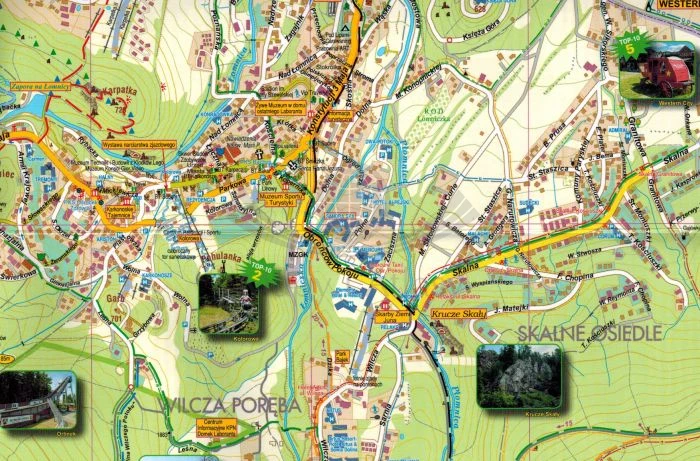 Karpacz i okolice 1:12 500. Laminowana mapa turystyczna / Plan miasta wydawnictwa Galileos. Fragment 1