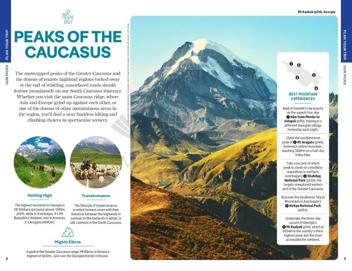Gruzja, Armenia, Azerbejdżan. Przewodnik wydawnictwa Lonely Planet. Przykładowe strony 2