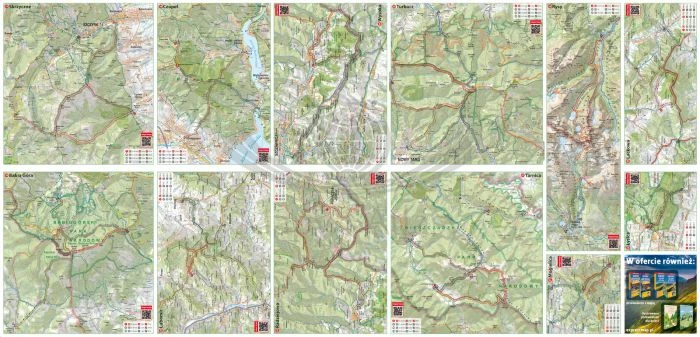 Korona Gór Polski. Laminowana mapa turystyczna wydawnictwa ExpresMap. Druga strona