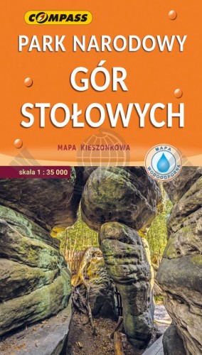Park Narodowy Gór Stołowych 1:35 000. Laminowana mapa kieszonkowa wydawnictwa Compass. Okładka