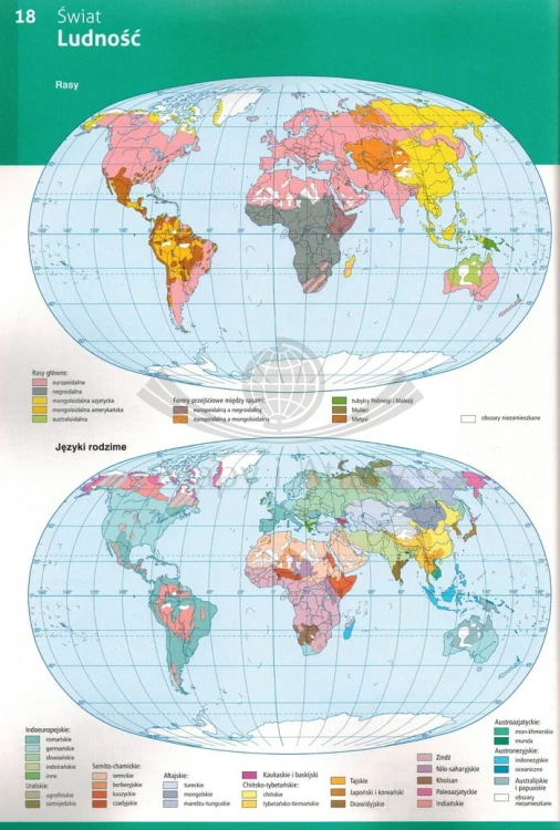 Atlas geograficzny wydawnictwa Demart. Przykładowa strona 2