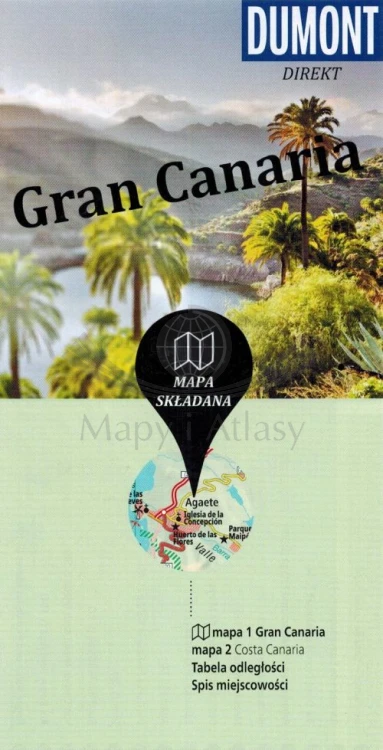 Gran Canaria. Przewodnik z mapą wydawnictwa Dumont. Mapa
