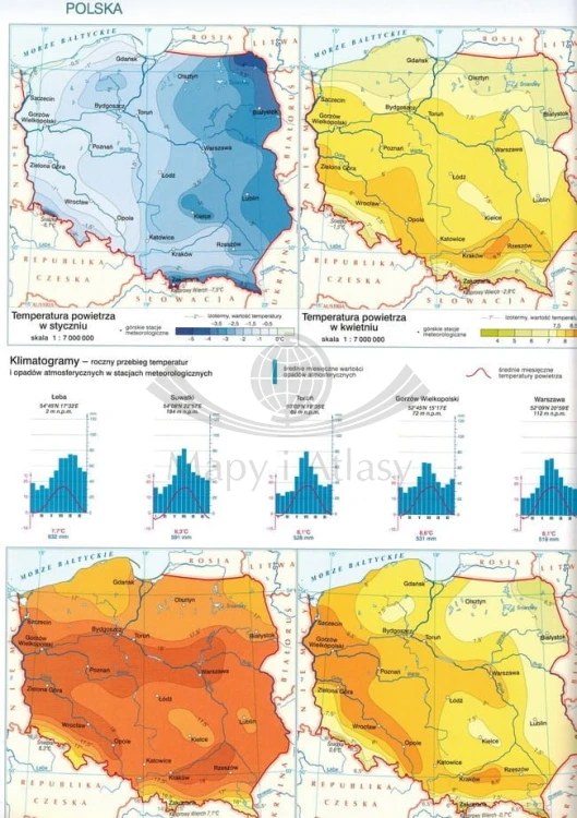 Atlas geograficzny dla klas 5-8 szkoły podstawowej. Nowa podstawa programowa. Wydawnictwo: Nowa Era. Przykładowa strona 3