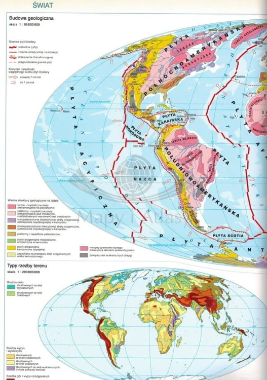 Atlas geograficzny dla klas 5-8 szkoły podstawowej. Nowa podstawa programowa. Wydawnictwo: Nowa Era. Przykładowa strona 6