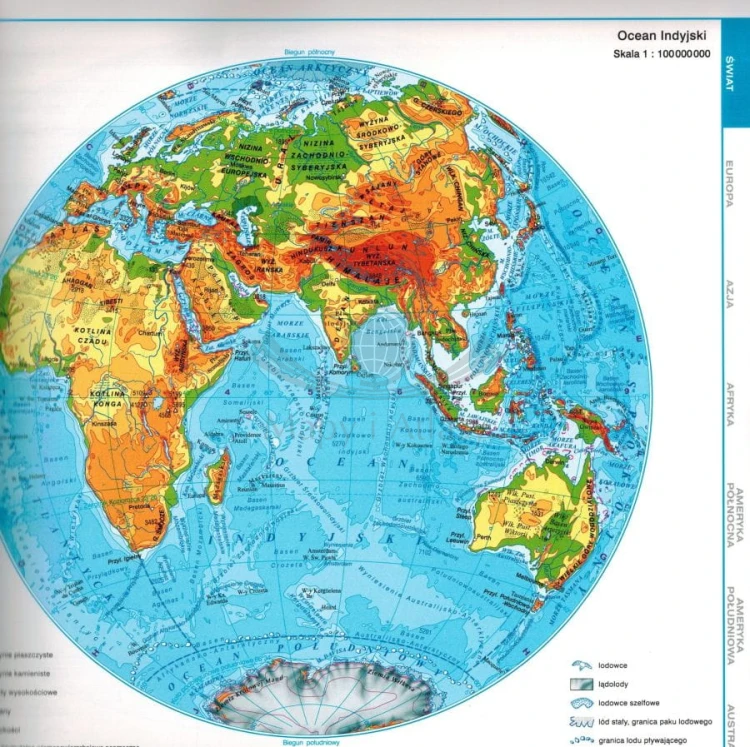 Atlas geograficzny dla liceum ogólnokształcącego i technikum wydawnictwa Nowa Era. Fragment 3