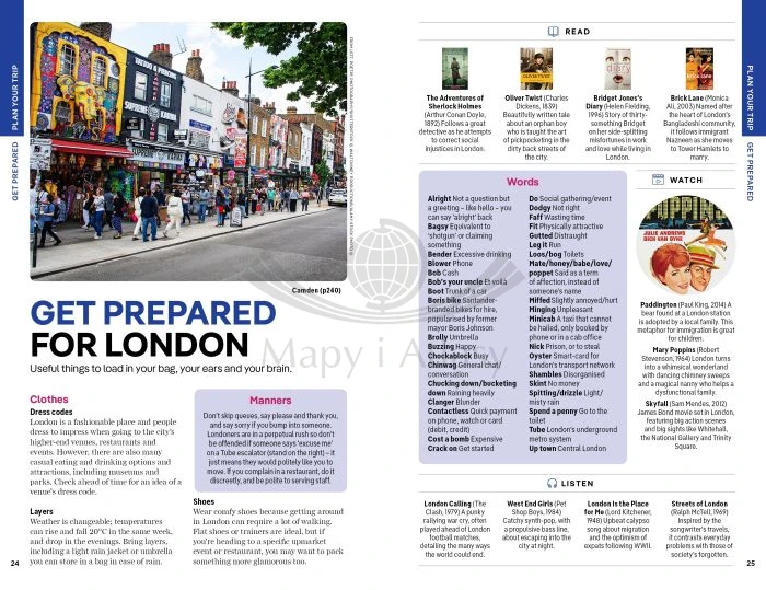 Londyn / London. Przewodnik wydawnictwa Lonely Planet. Przykładowe strony 4