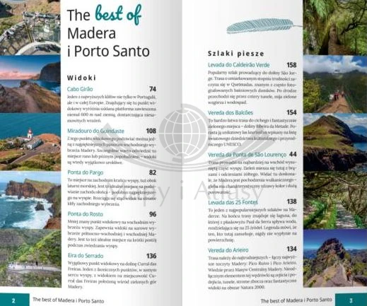 Madera i Porto Santo. Przewodnik Lajt wydawnictwa Pascal. Przykładowe strony 1
