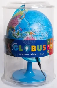 Globus polityczny 20 cm. Podświetlany.