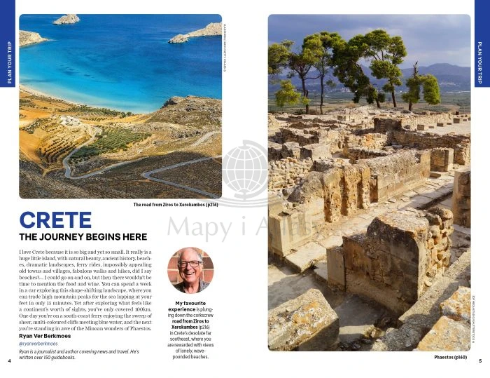 Kreta / Crete. Przewodnik wydawnictwa Lonely Planet. Przykładowe stronny 1