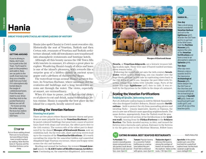 Kreta / Crete. Przewodnik wydawnictwa Lonely Planet. Przykładowe stronny 7