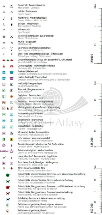 Alpy Julijskie 1:50 000. Mapa turystyczna WK 141. Wyd. 2026. Freytag & Berndt. Legenda 2