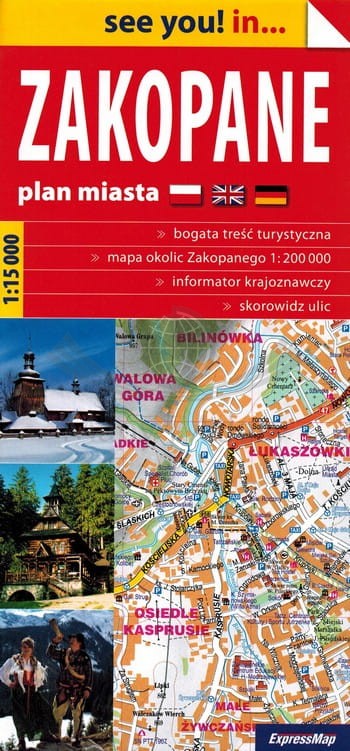 Zakopane 1:15 000. Mapa / Plan miasta. ExpressMap