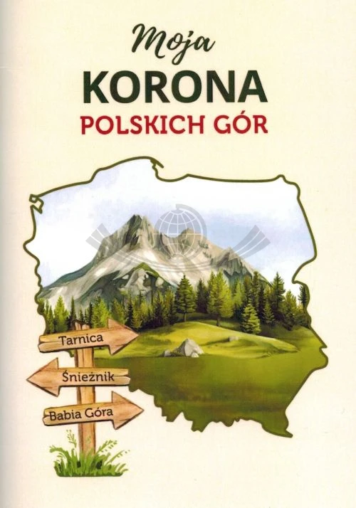 Książeczka "Moja Korona Polskich Gór" do zbierania pieczątek i notatnik. Okładka