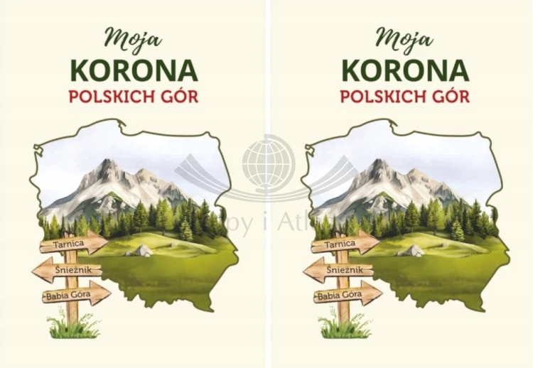 Książeczka "Moja Korona Polskich Gór" do zbierania pieczątek i notatnik. Zestaw x2