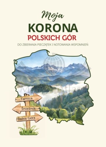 Książeczka "Moja Korona Polskich Gór" do zbierania pieczątek i notatnik