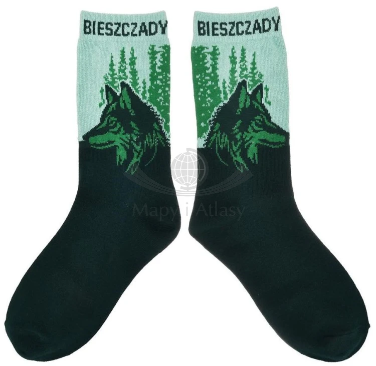 Bieszczady - wilk. Skarpety rozm. 36-41