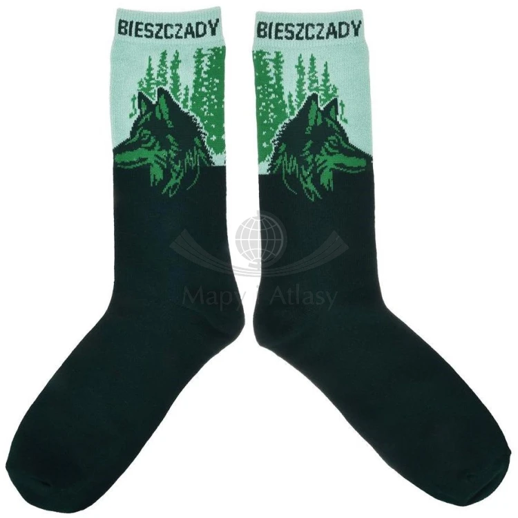 Bieszczady - wilk. Skarpety rozm. 41-46