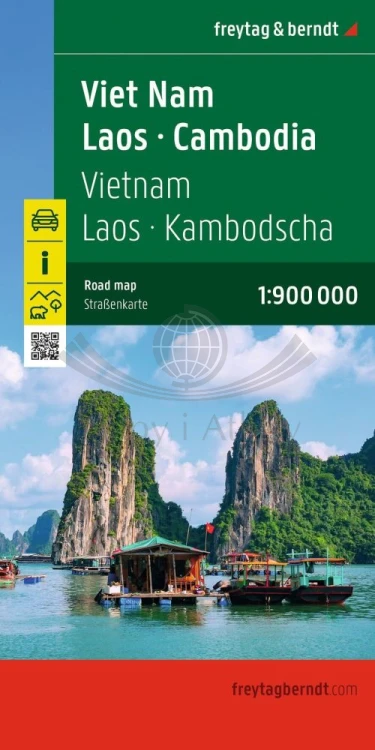 Wietnam, Laos, Kambodża 1:900 000. Mapa samochodowo-turystyczna wydawnictwa Freytag & Berndt. Okładka
