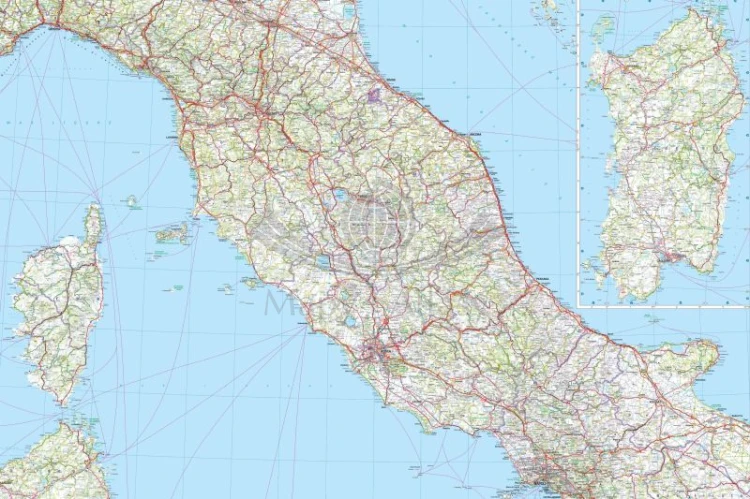 Włochy Północne 1:500 000. Mapa samochodowo-turystyczna wydawnictwa Freytag & Berndt. Fragment 1