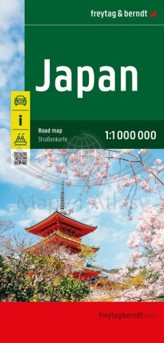 Japonia 1:1 000 000. Mapa samochodowo-turystyczna wydawnicta Freytag & Berndt. Okładka 1