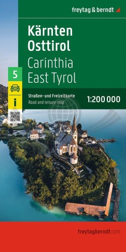 Karyntia, Tyrol wschodni 1:200 000. Mapa samochodowo-turystyczna wydawnictwa Freytag & Berndt. Okładka