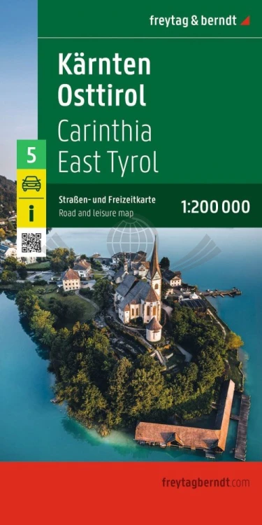 Karyntia, Tyrol wschodni 1:200 000. Mapa samochodowo-turystyczna wydawnictwa Freytag & Berndt. Okładka