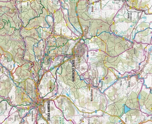 Góry Łużyckie / Luzicke Hory. Mapa turystyczna 404 wydawnictwa Shocart. Fragment 1