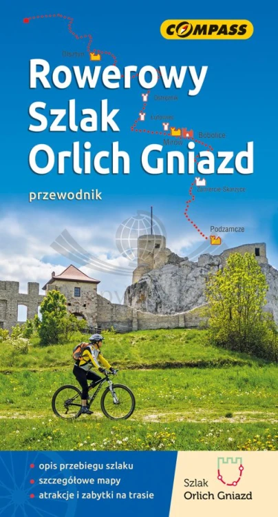 Rowerowy Szlak Orlich Gniazd. Przewodnik wydawnictwa Compass. Okładka